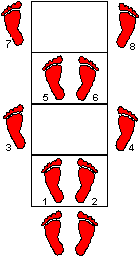 Inout agility ladder drill