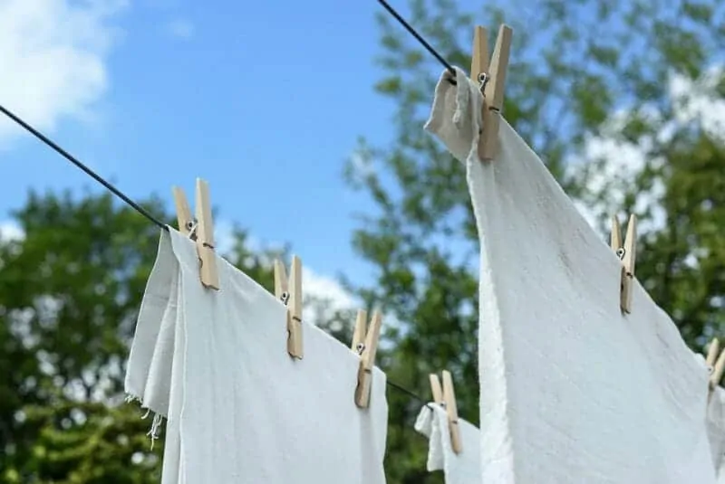 laundry hanging