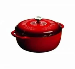 Lodge Color EC6D43 Enameled Cast Iron Dutch Oven