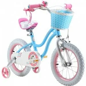 RoyalBaby Stargirl Girl's Bike with Training Wheels and Basket