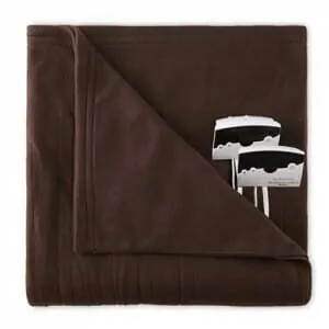 Biddeford 1003-9052106-711 Comfort Knit Fleece Electric Heated Blanket Queen Chocolate