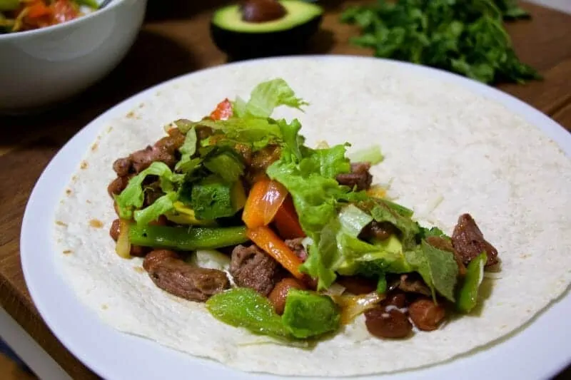 Steak Burrito Step 9 Build Burrito