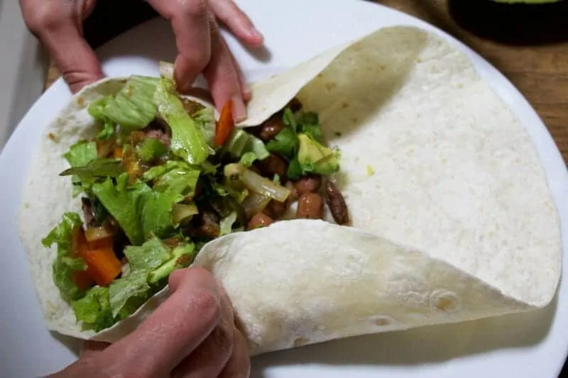 Steak Burrito Step 9b Build Burrito