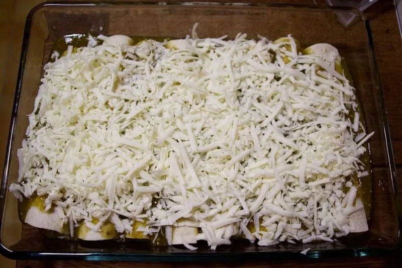 Authentic Mexican Enchiladas Step 7 Add Cheese