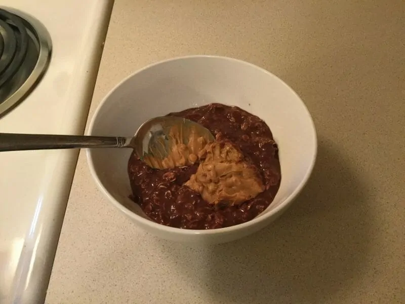 Choco PB Oatmeal Step6 Peanut Butter