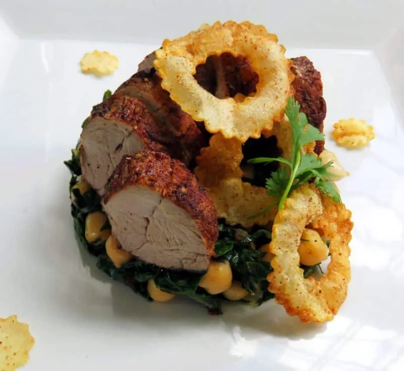 Fragrant pork tenderloin completed dish title image