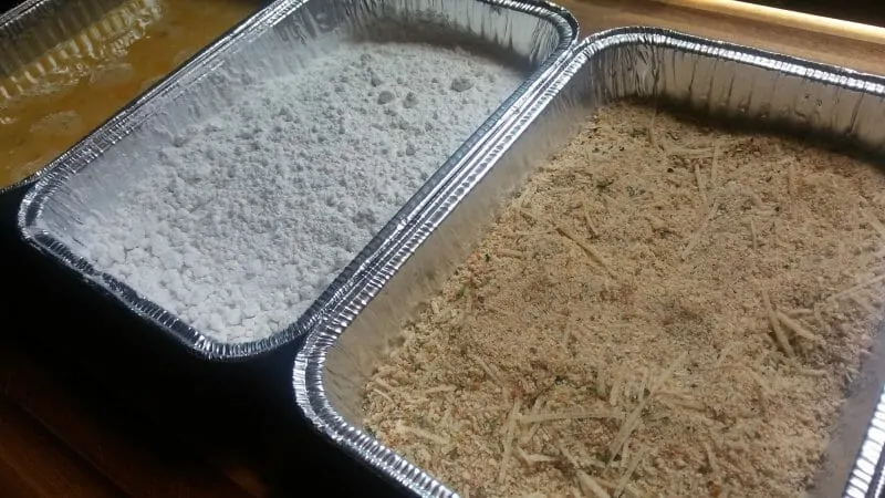 Three coating trays