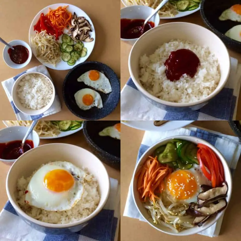 8.bibimbap assemble the bibimbap