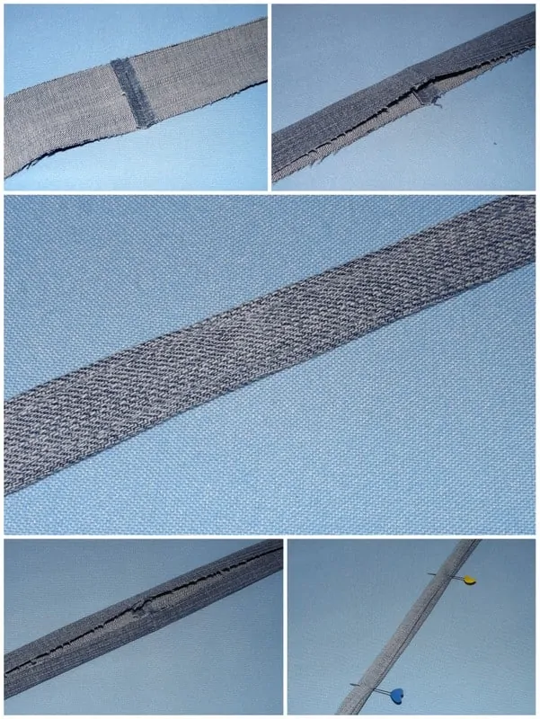 Upcycle Jean Crossbody Purse Step17 make handle
