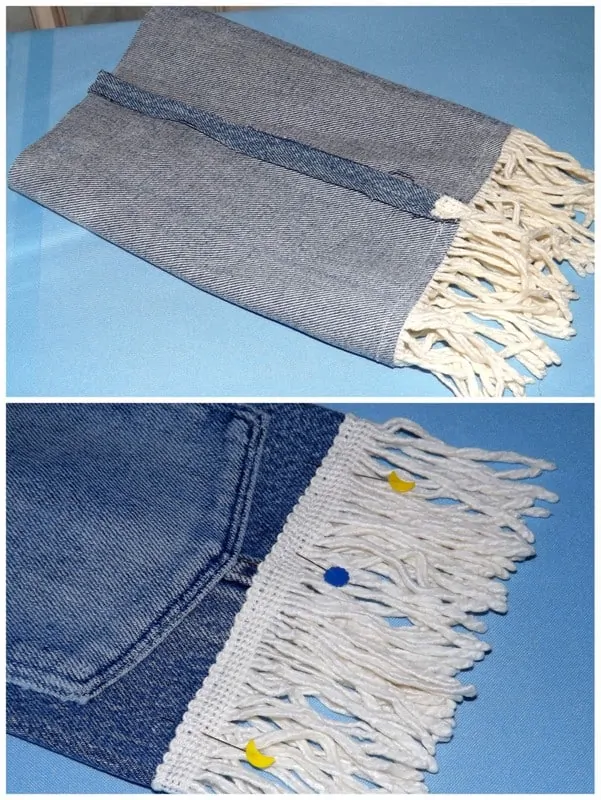 Upcycle Jean Crossbody Purse Step5 6 purse body
