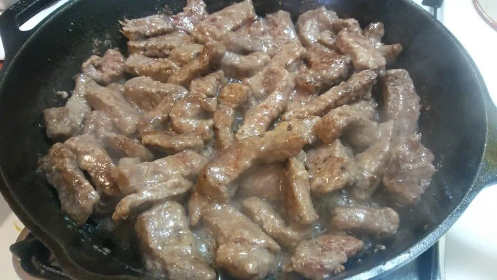 Browned meat