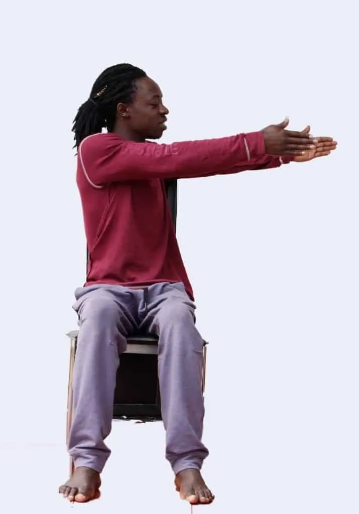 2. Seated supine Twist