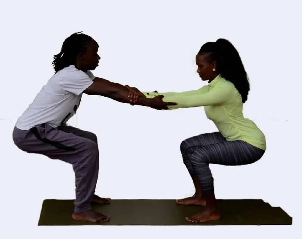 3. Partner Chair Pose