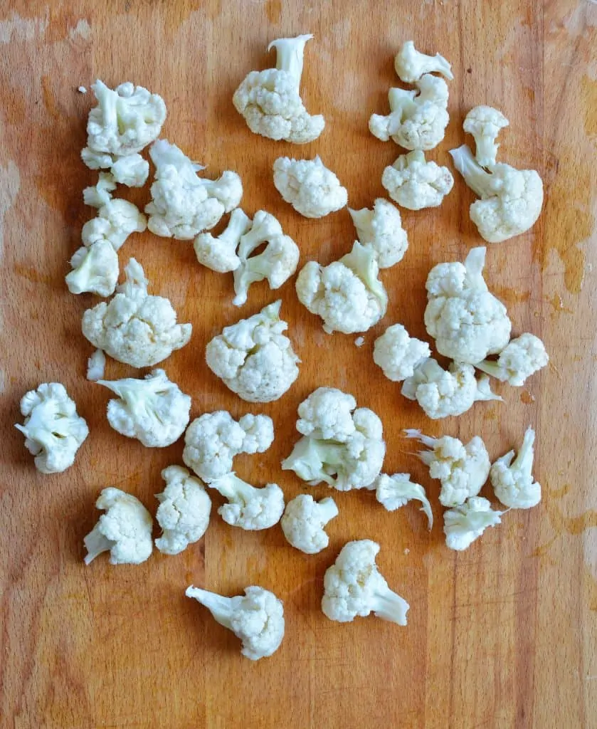 Cauliflower prep