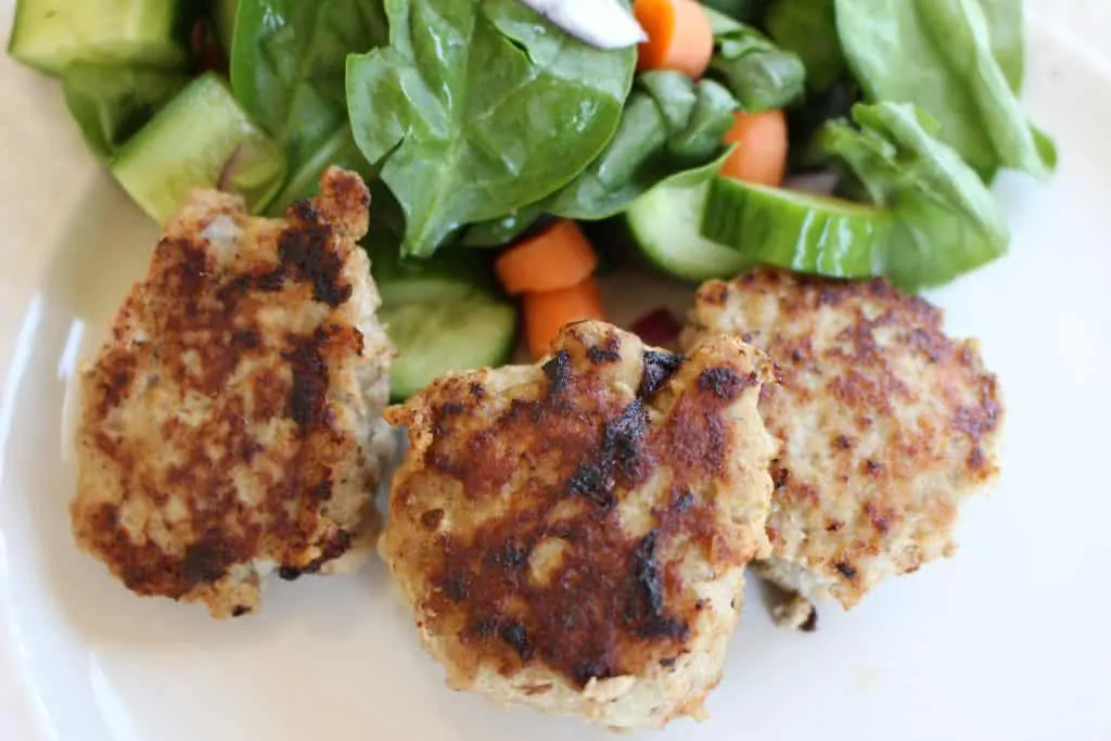 Frikadeller Finished Product On Plate With Salad 2