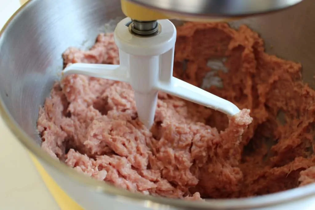 Frikadeller Step 2 Mixed Ingredients Incorporated