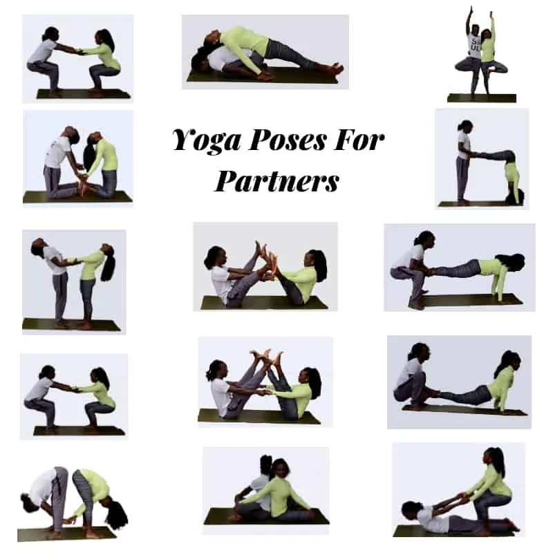 Yoga Poses For Partners Collage