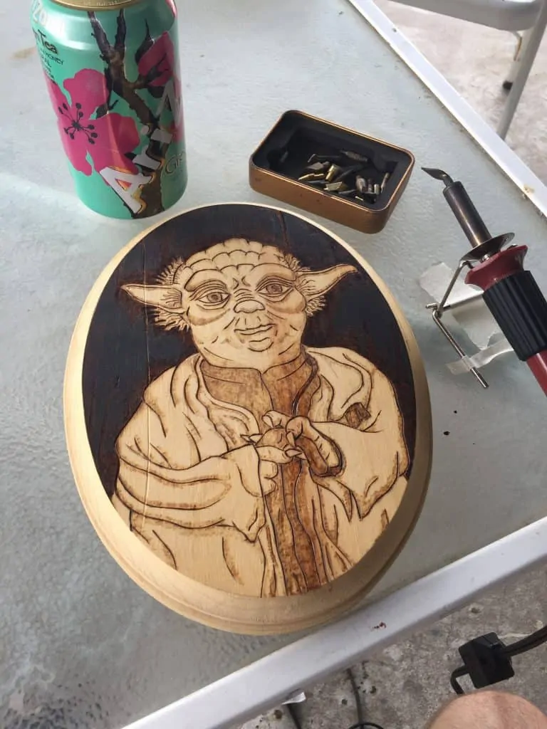 yoda pyrography