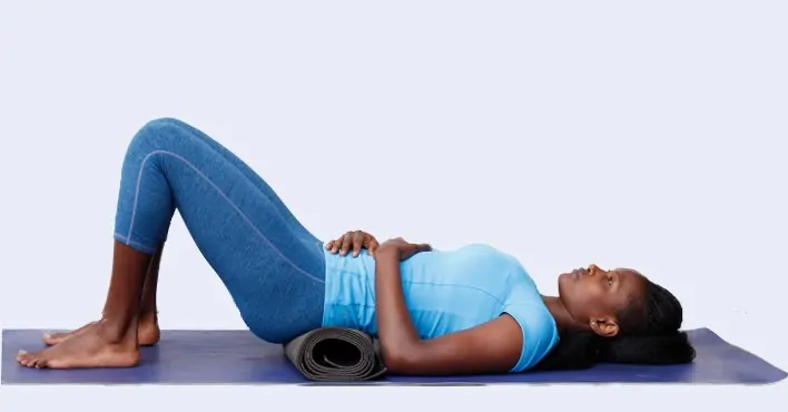 8.Supported Bridge Pose