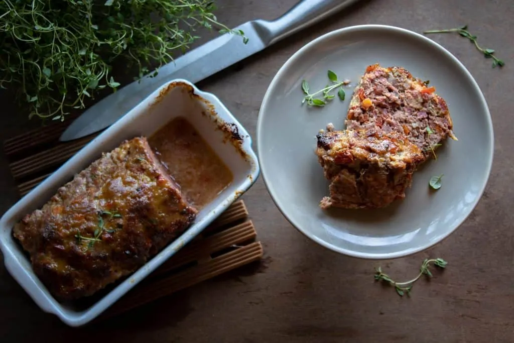 Honey Mustard Glazed Meatloaf Completed 1