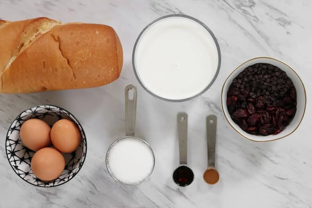 Bread Pudding Ingredients