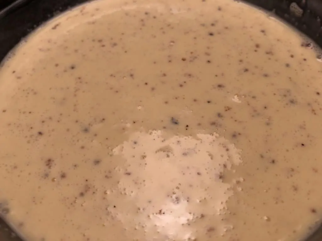 10. Egg and cream mixture