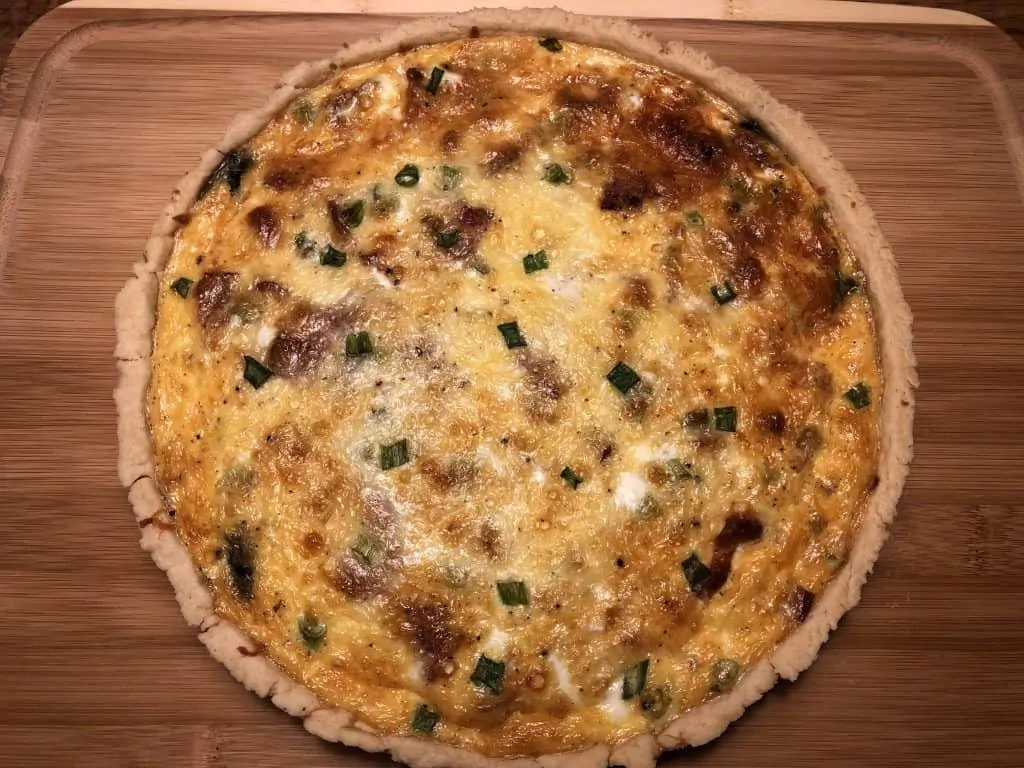14. Quiche removed from dish