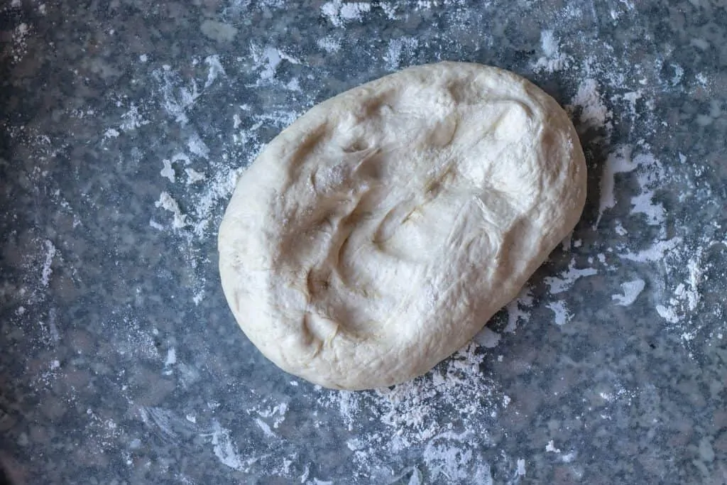 French Bread Step 5 turn out dough