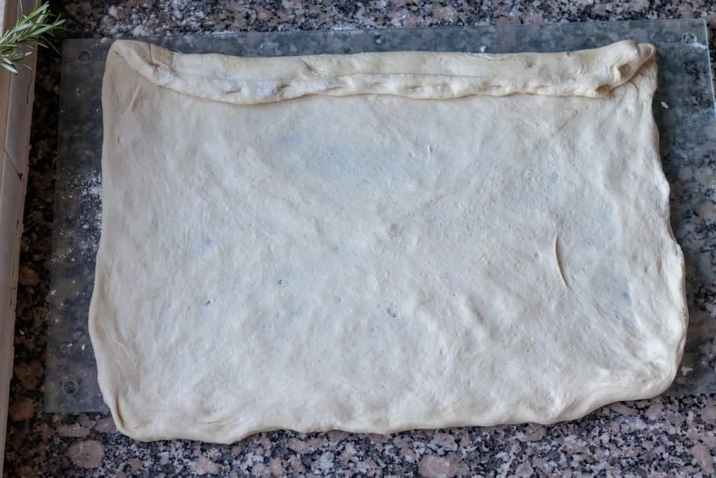 French Bread Step 6 roll dough up