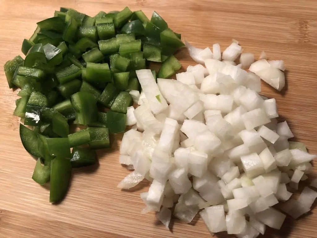 4. Diced vegetables