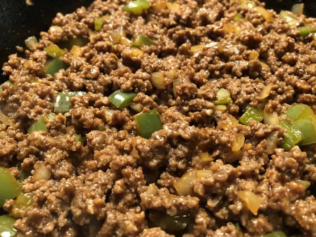 7. Completed sloppy joe meat