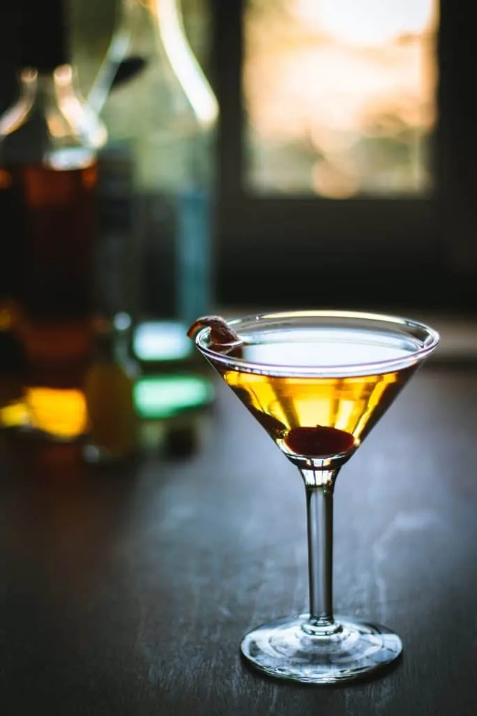 Manhattan with Homemade Quick Bitters Completed 2