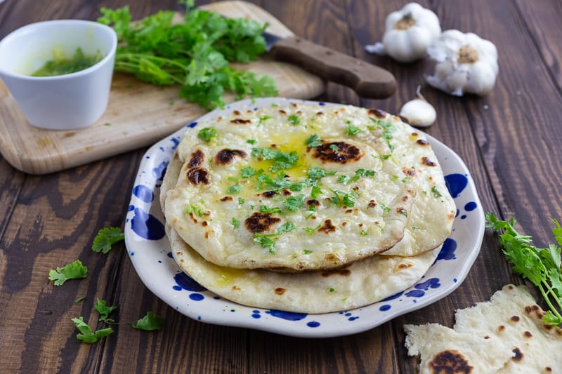 Garlic Naan with Cilantro Jen Reviews