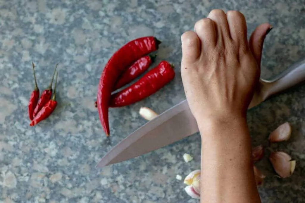 Portuguese Piri Piri Pepper Whiskey Sauce Step 2 PREPARE THE PEPPERS
