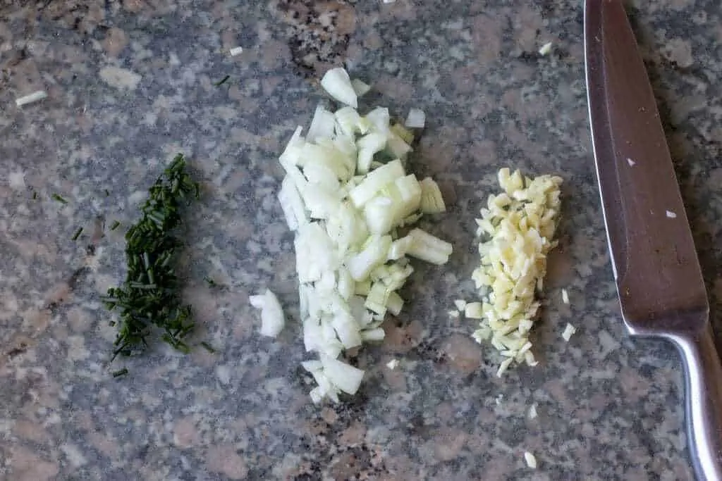 Tuna Scalloped Potato Casserole Step 2 prep the ingredients