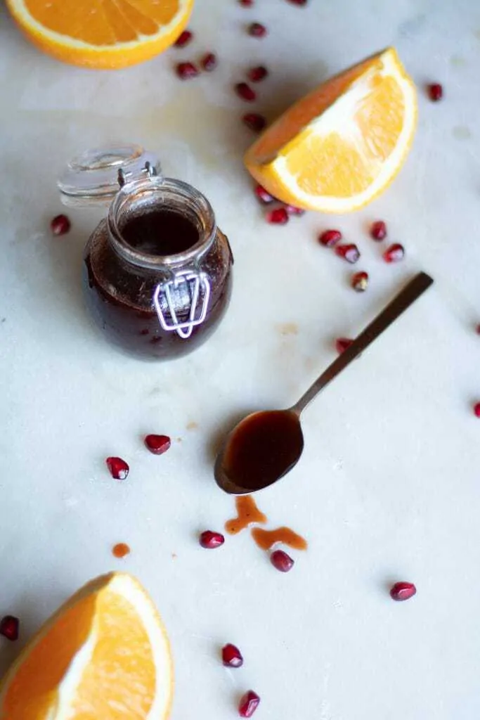 Pomegranate Orange Barbecue Sauce Complete 2