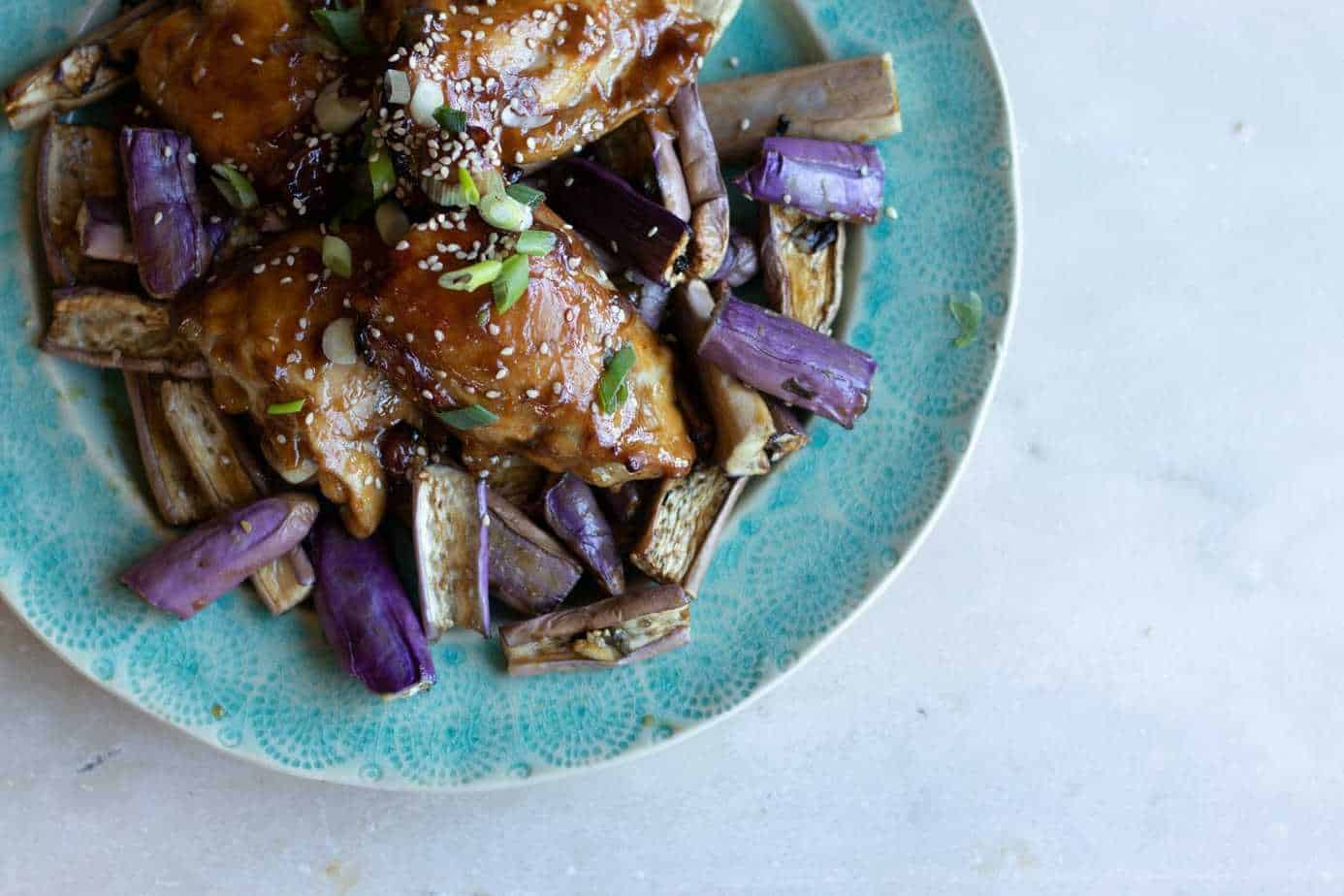Teriyaki Chicken with Miso Japanese Eggplant Recipe Jen Reviews