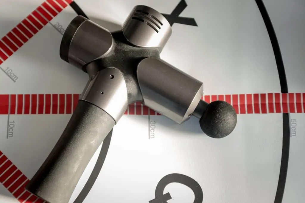 3 A durable sports therapy massage gun
